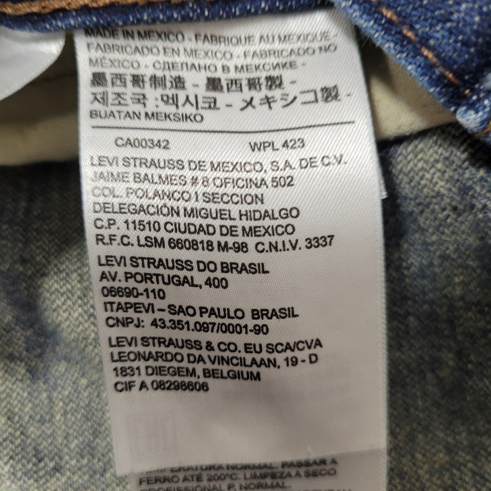 Levi's 569 Loose Straight Jeans Mens 36x30 Blue Denim Cotton Good - Picture 9 of 12